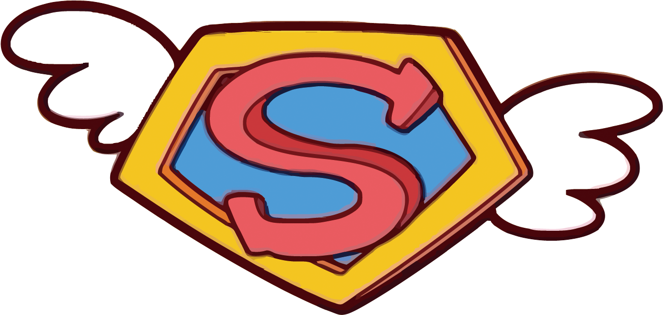 Clark Kent Superman Logo - Cartoon Superman Logo (1500x874)