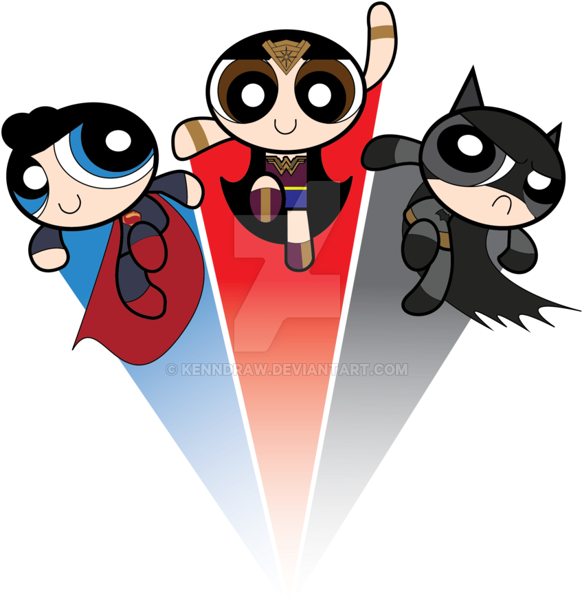 Batman V Superman By Kenndraw - Power Puff Girls Superman (900x1273)