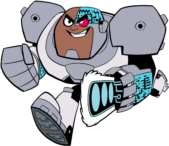 Robin Robin Robin Cyborg Cyborg Cyborg - Teen Titans Go Cyborg (549x475)