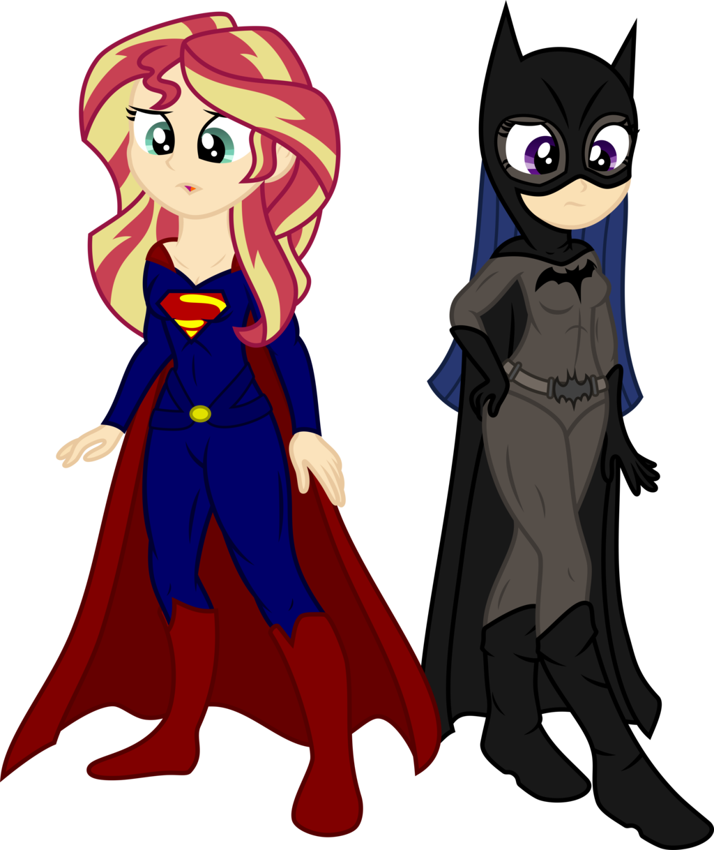 You Can Click Above To Reveal The Image Just This Once, - Sunset Shimmer Batman (1024x1218)