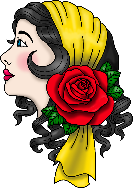 Gypsy Traditional Tattoo Gifts Designstyle Zippi Png - Tattoo (567x800)