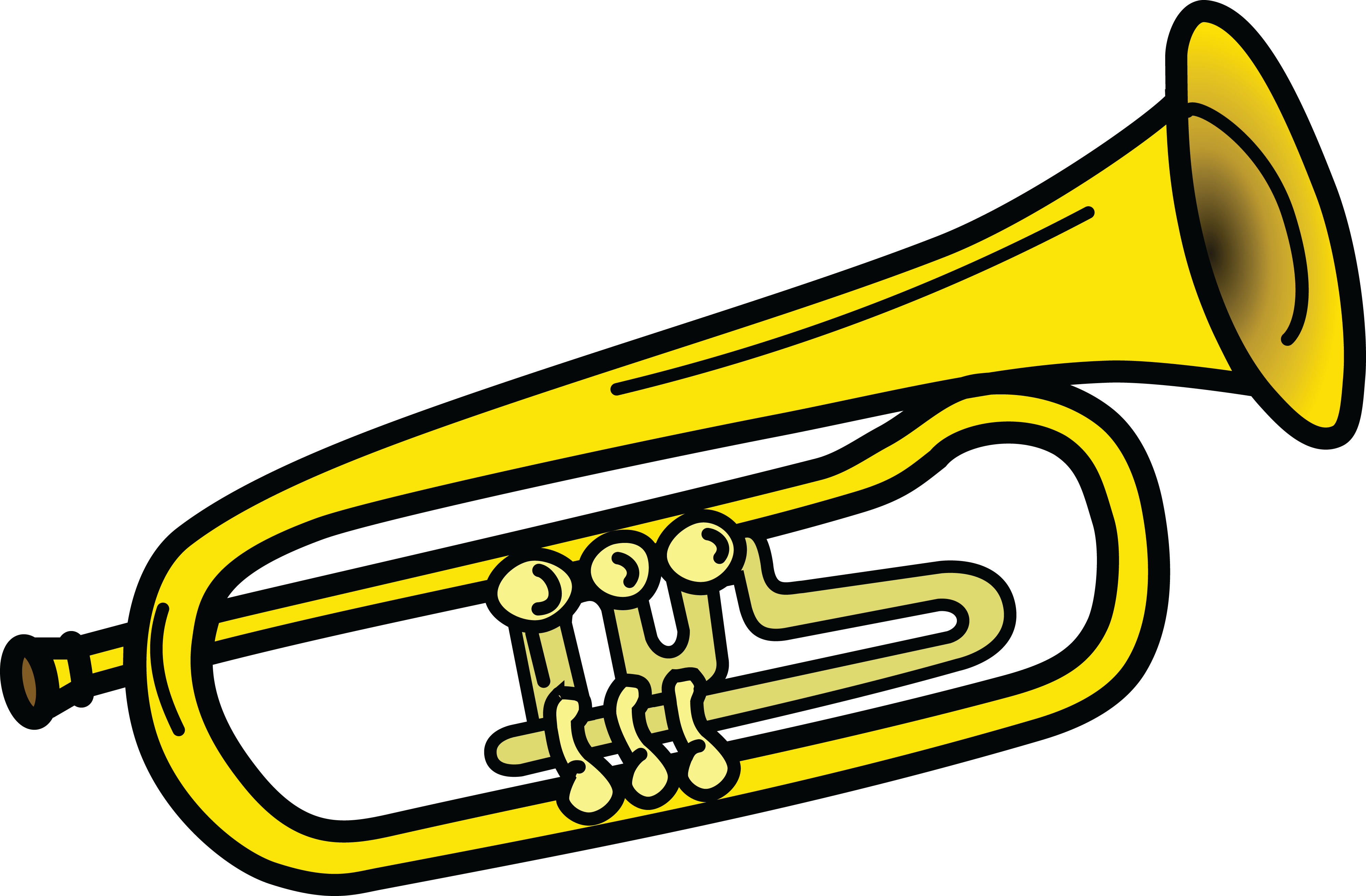 Free Clipart Of A Trumpet - Trumpet Clipart (4000x2624)