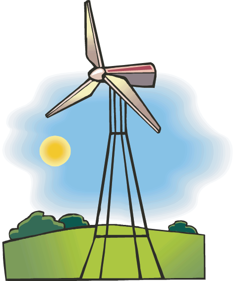 Wind Generator - Wind Energy Coloring Pages (474x566)