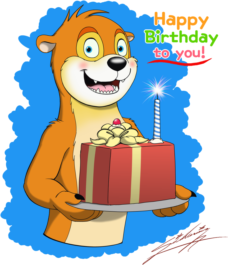 Luther Lutharie With Birthday Gift-cake By Sagadreams - Comics (1024x1161)