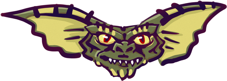 Green And Yellow Reptilian Creature With Big Ears - Green (900x326)