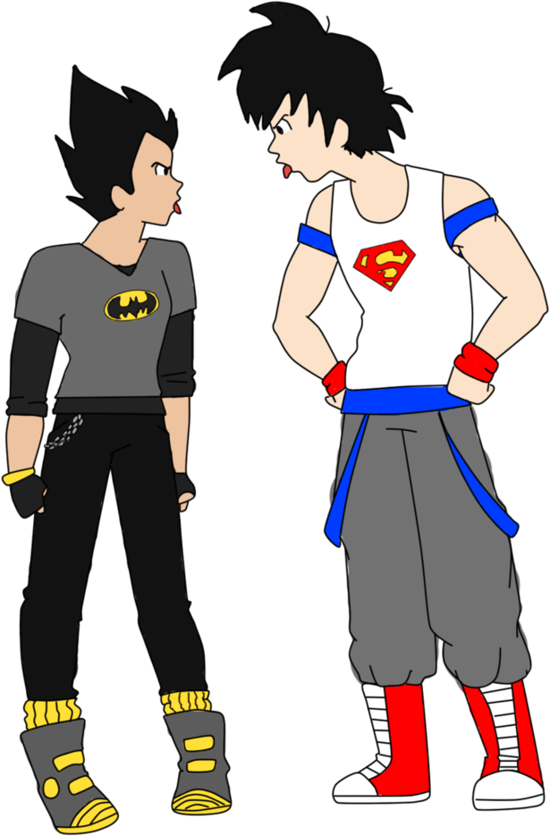 Batman And Superman By Jack5on - Cartoon (733x1090)