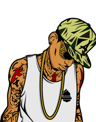 Kid Ink Cartoon Drawing - Kid Ink Desenho (313x400)