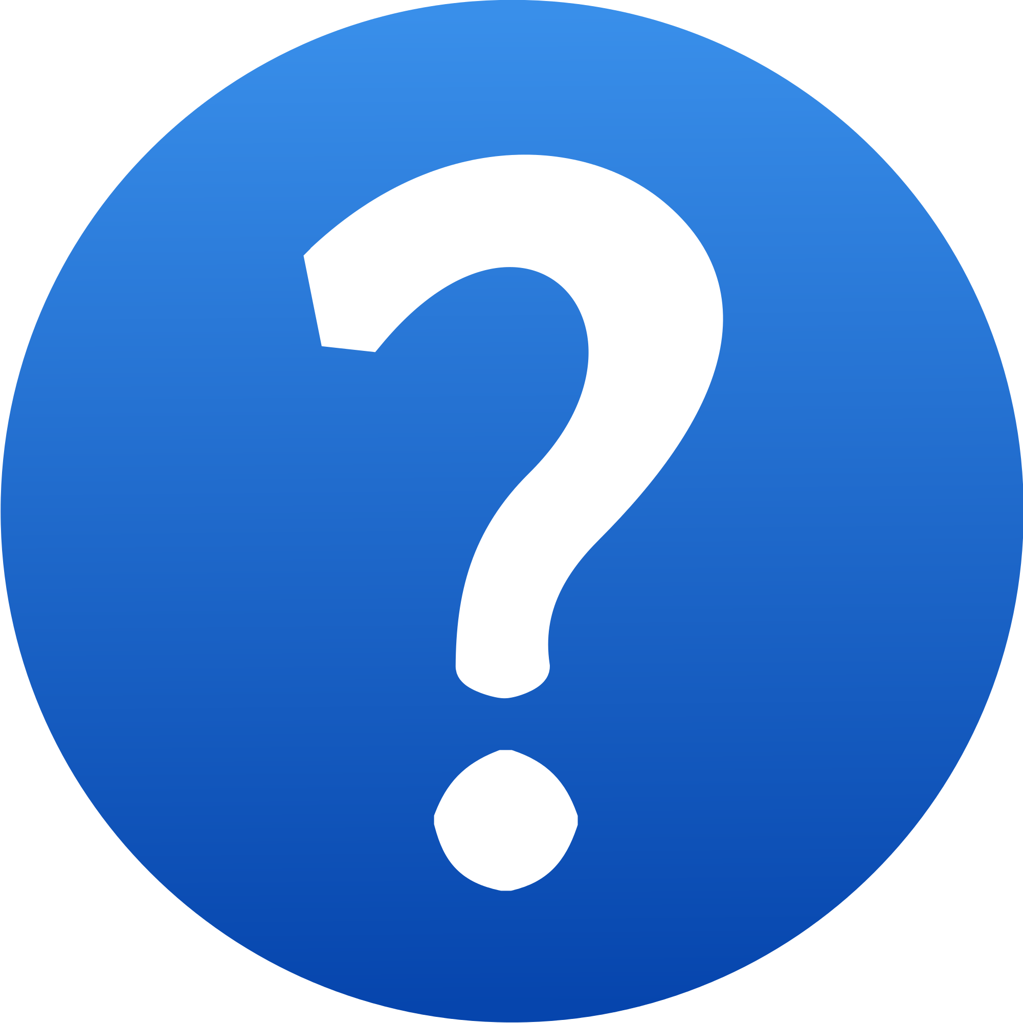 Unknown Clipart Question Mark - Question Mark Icon Png (2000x2000)