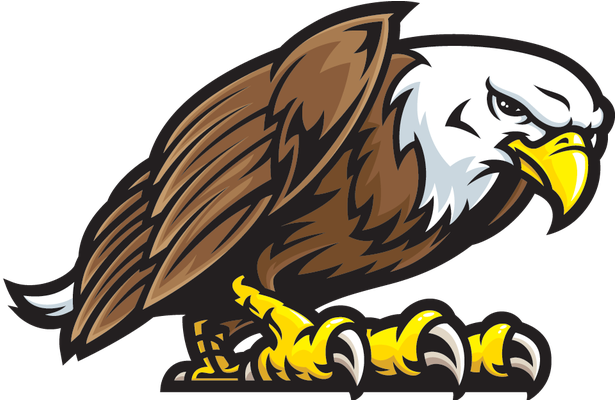 Eagle Head Clip Art Free For Kids - Eagle Mascot Logo Png (646x399)
