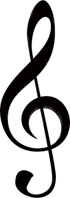 Music Written For Orchestra, Wind Ensemble, Soloists, - Treble Clef (233x661)