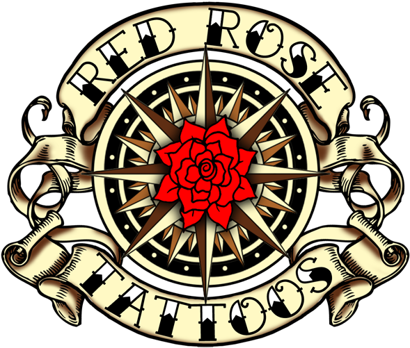 Custom And Traditional Tattoo Parlor In South Bay - Rose Tattoo (600x514)