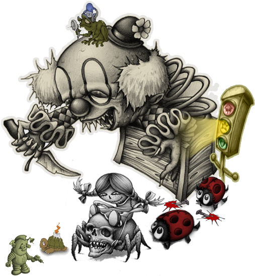 25 Trending Clown Tattoo Ideas On Pinterest - Evil Clown Tattoo Designs (519x550)