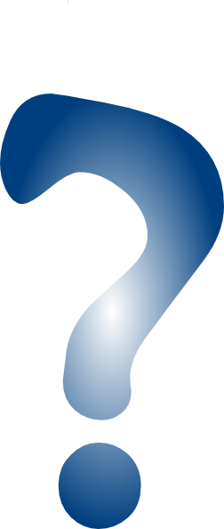Free Blue Question Mark Clipart - Number (252x594)