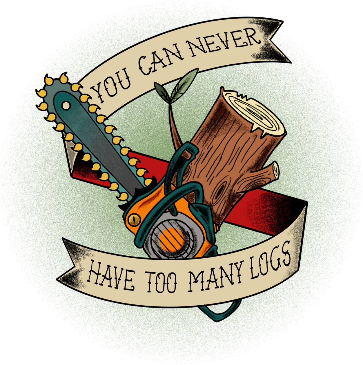 Old Scchool Tattoo Old School Log Log Tattoo Old School - Illustration (1280x1365)