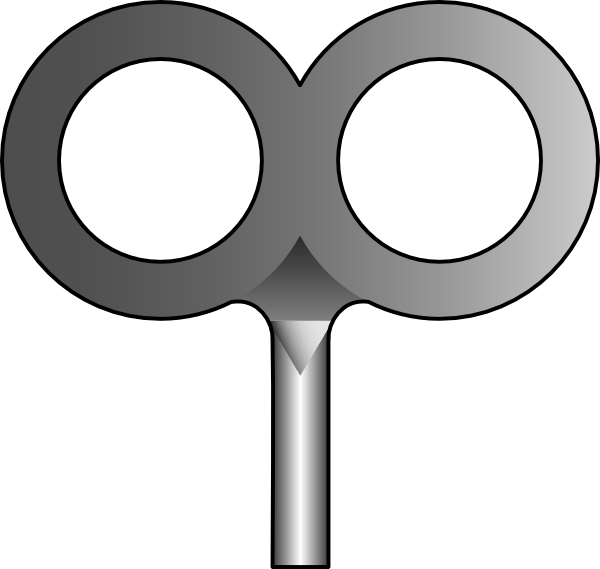 Windup Key Clip Art - Wind Up Key Png (600x569)