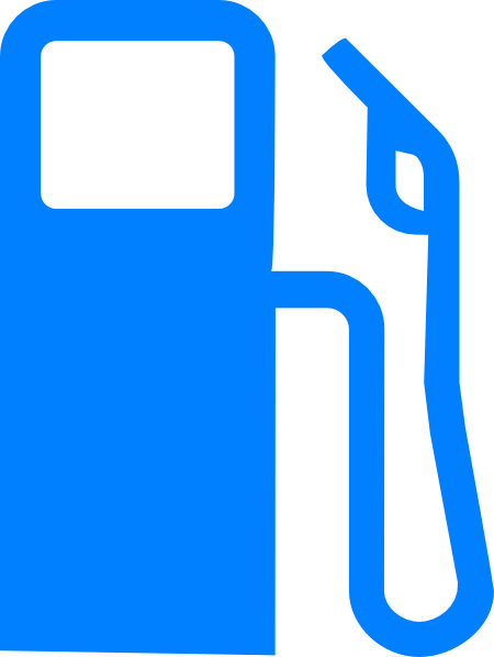 Blue Gas Pump Clip Art At Clker - Petrol Pump Clip Art (450x598)