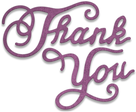 Cheery Lynn Designs Thank You Die Cut Out - Cheery Lynn Designs - Thank You Die - Cara9 (500x500)