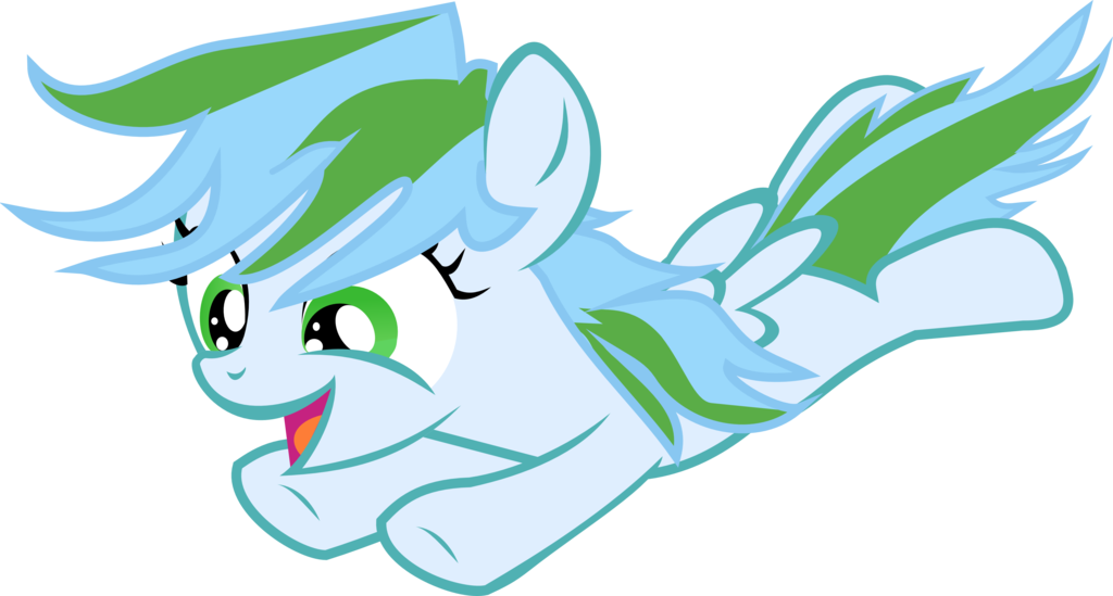 Flying Filly Windy By Asdflove - Mlp Fillies Oc Vector (1024x549)