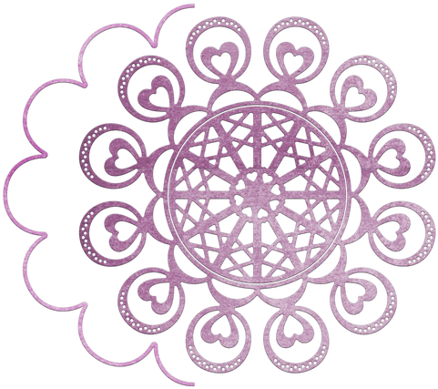 Cheery Lynn Designs Kissimmee Doily W/ Angel Wing Die - Cheery Lynn Designs - Kissimmee Doily W/ Angel Wing (500x500)