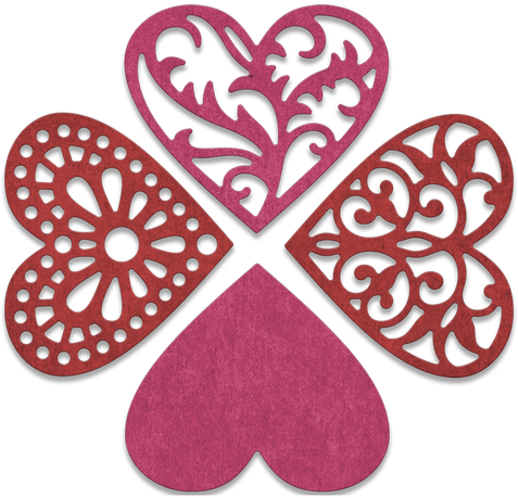 Cheery Lynn Designs Hearts Die Cut Out - Cheery Lynn Designs (500x500)