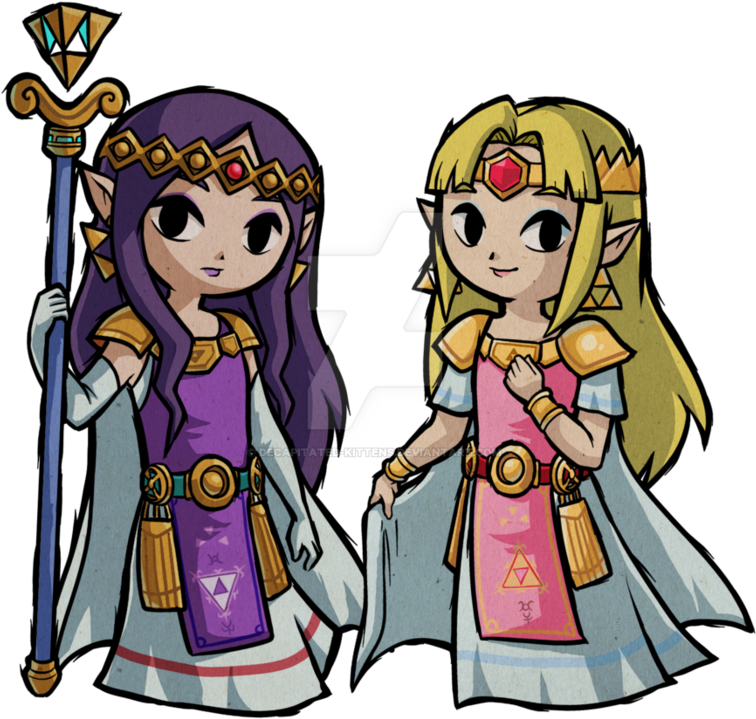 Hilda And Zelda Wind Waker - Hilda From A Link Between Worlds (894x894)
