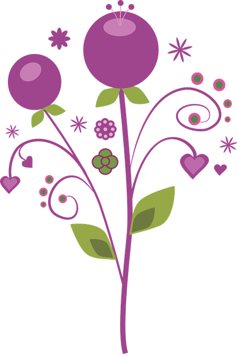 Free Flower Vectors 24, - Flores Fucsias Png Vector (479x720)