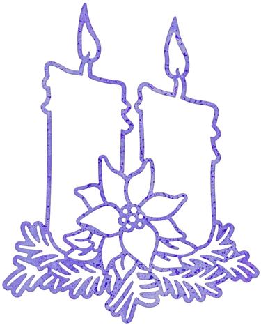 Cheery Lynn Designs Christmas Candlelight Die Cut Out - Cheery Lynn Designs Doily Die-christmas Candlelight, (500x500)