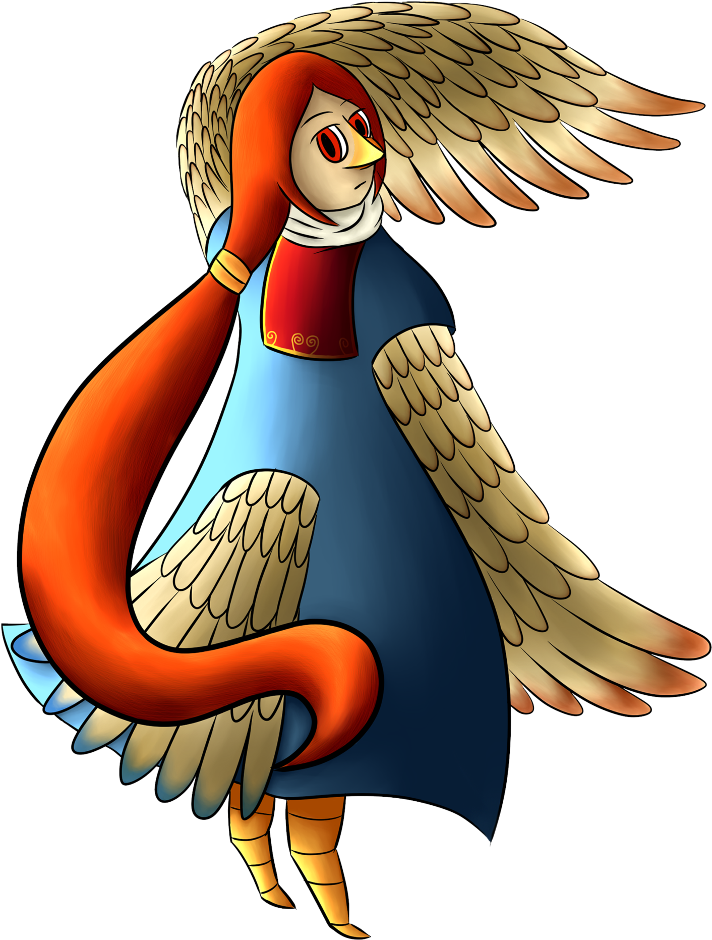 Teenage Medli // The Legend Of Zelda Wind Waker By - Macaw (1600x2197)