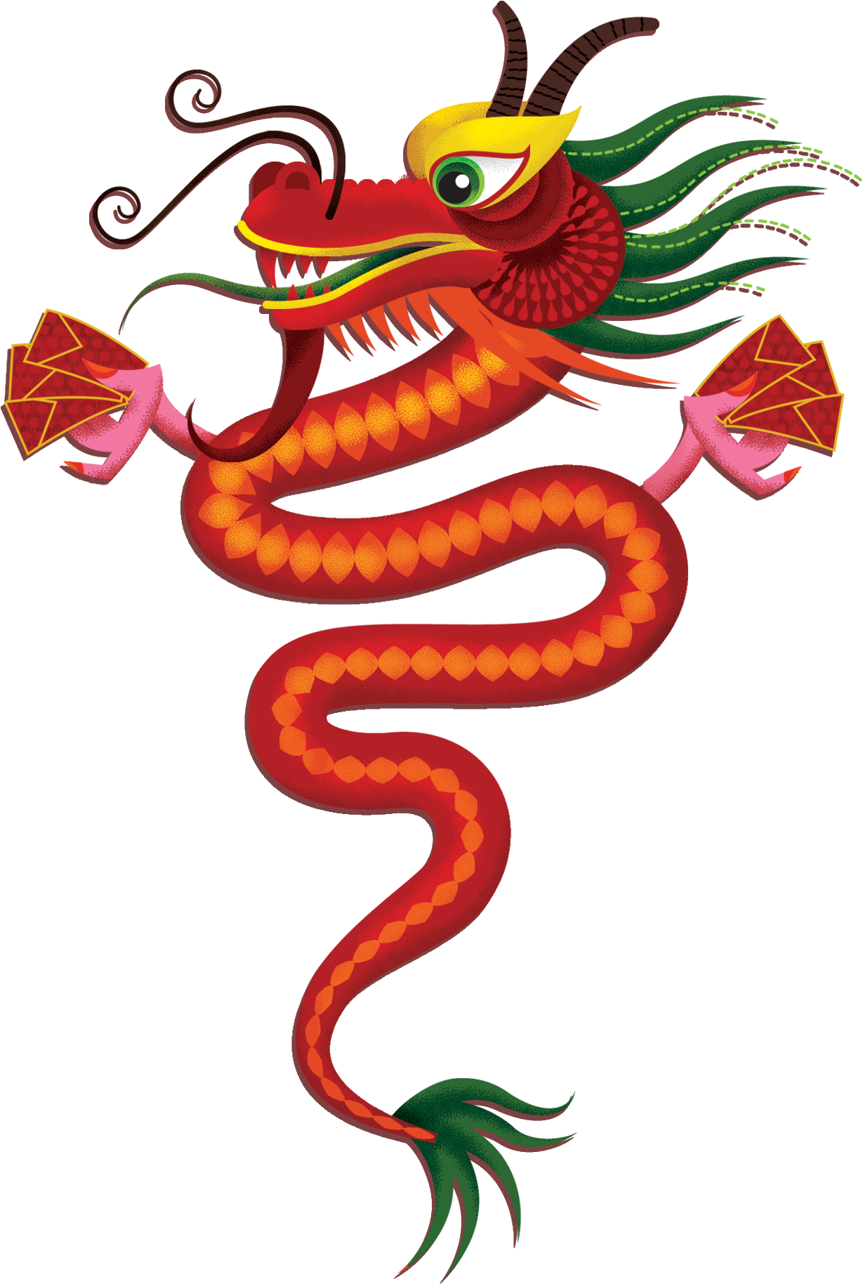 Dragon Red Clip Art - Dragon Red Clip Art (1728x2147)