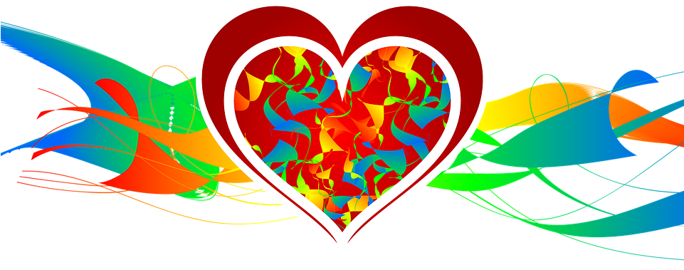 Embroidery Heart Cliparts 28, - Color (960x560)