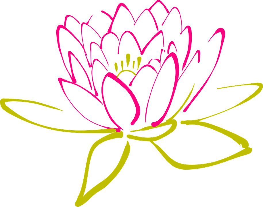 Flower Vector Png 16, Buy Clip Art - Abstract Lotus Clipart (915x720)