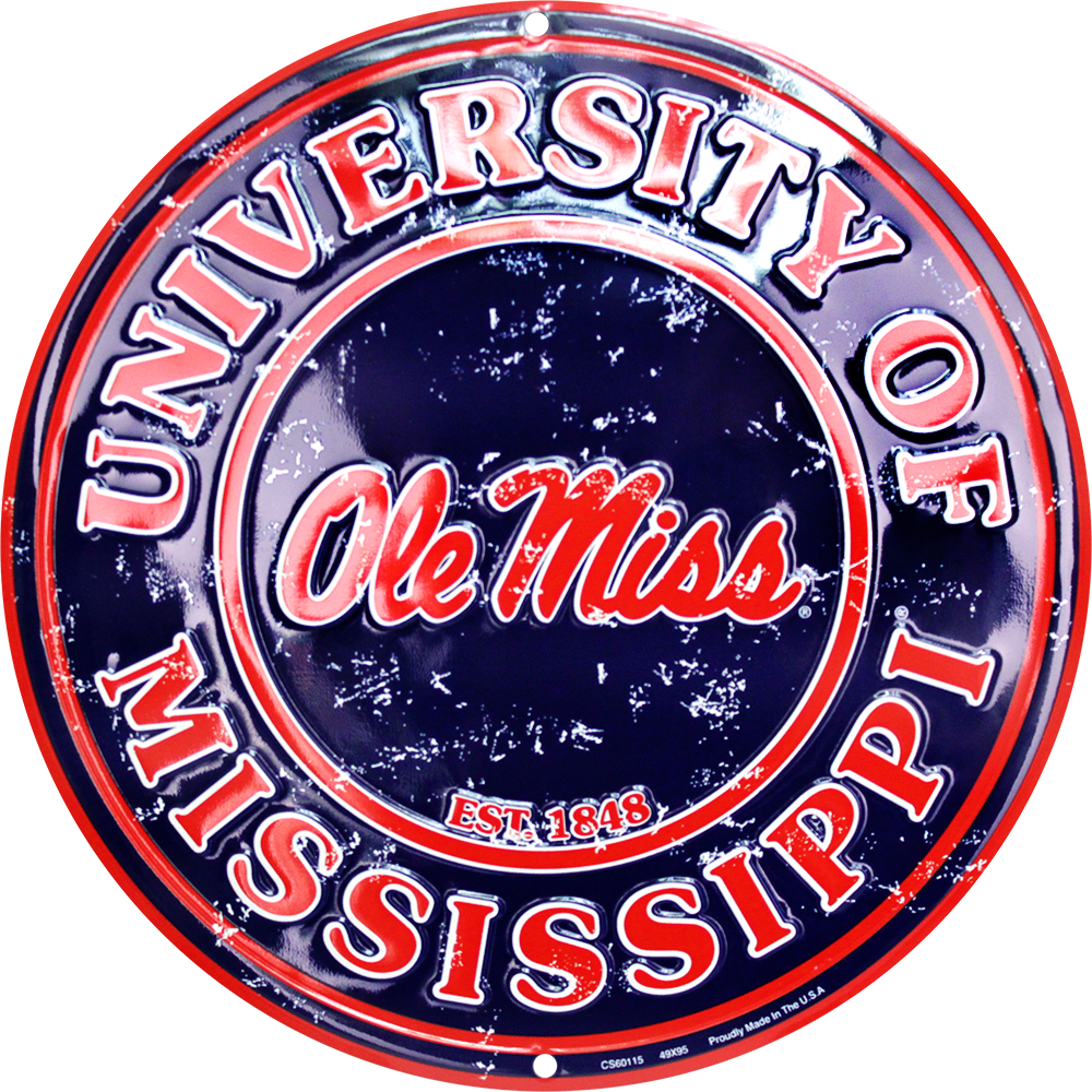 Ole Miss Rebels Circle Sign - Ole Miss Rebels Circle Sign (1000x1000)
