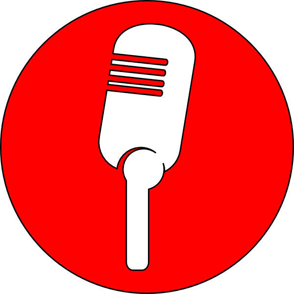 Radio Vitrine Clip Art - Microphone Clip Art (600x600)