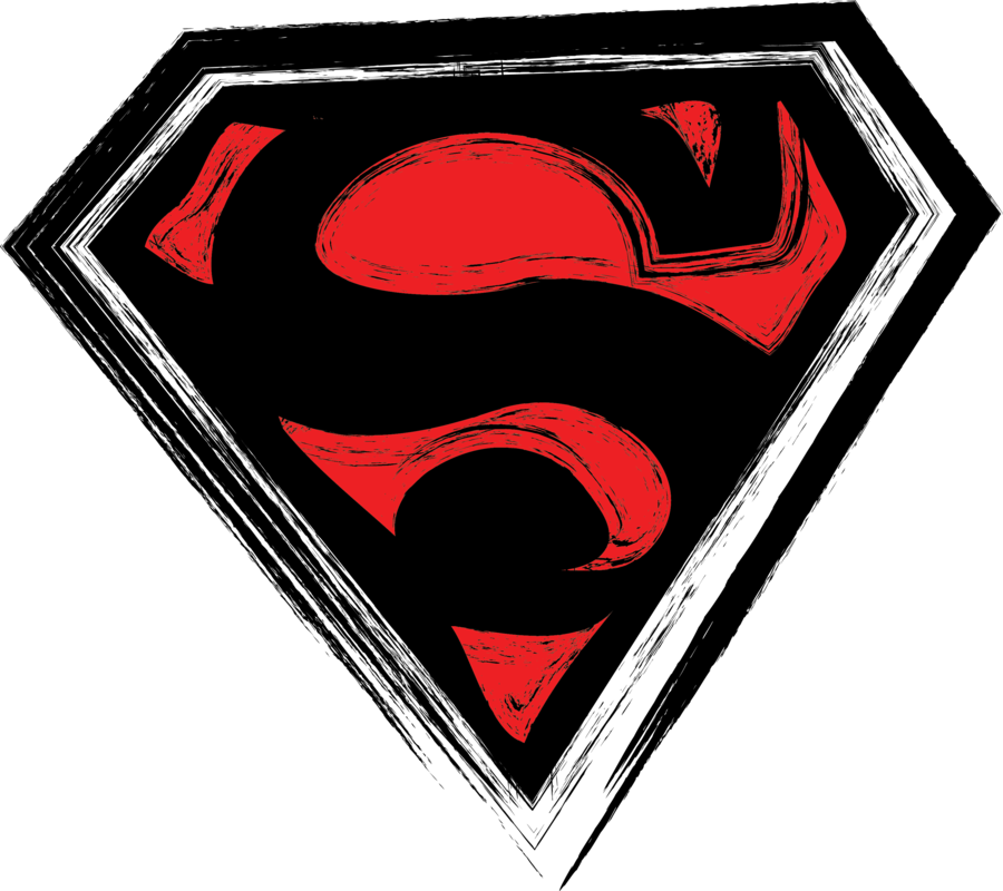 Grunge Superman Symbol By Redsummer2113 On Clipart - Grunge Superman Logo (900x800)