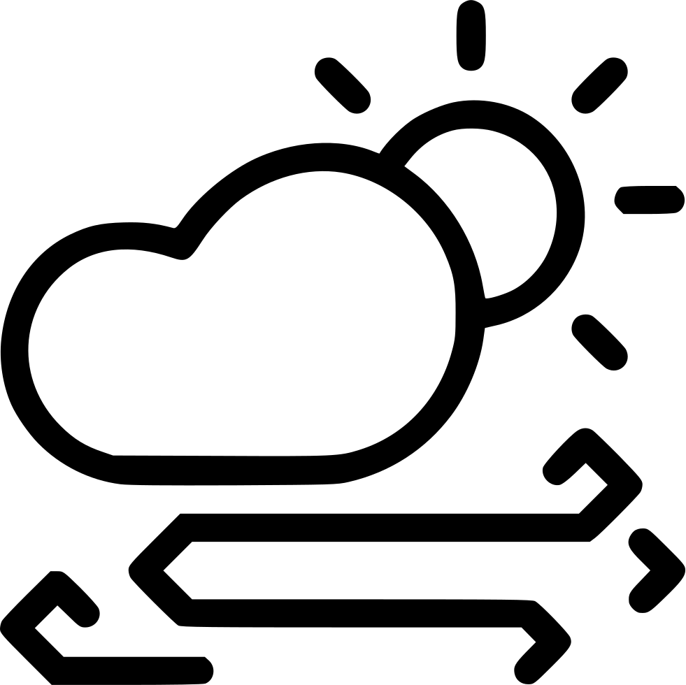 Storm Wind Cloud Sun Day Daytime Comments - Icono Png Mal Tiempo (981x980)