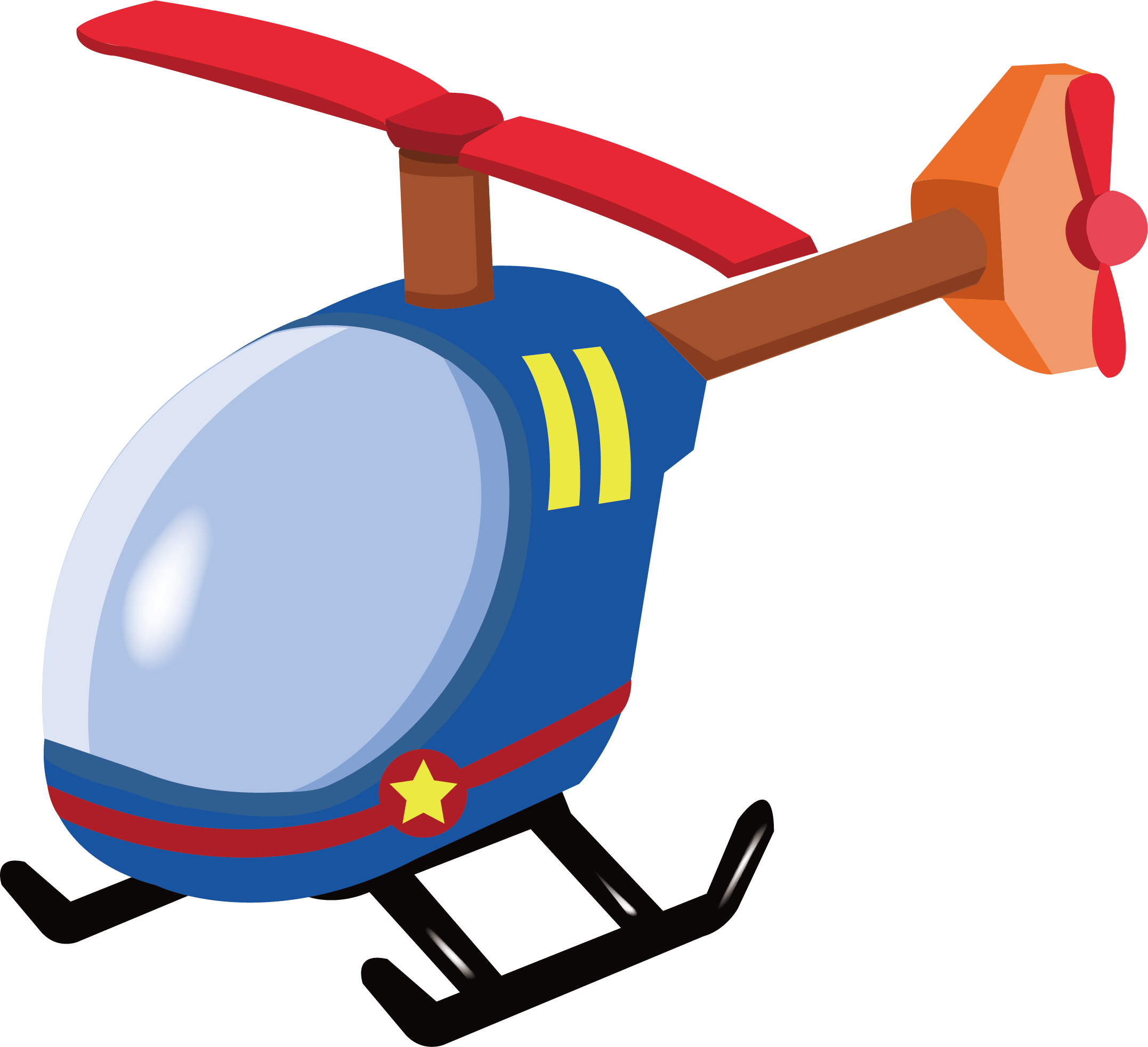 Radio-controlled Helicopter Airplane Clip Art - Toy Helicopter (2154x1964)