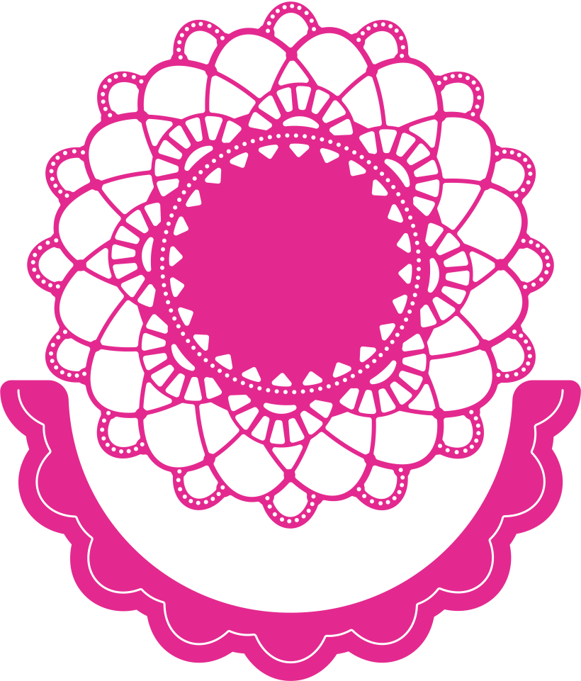 Cheery Lynn Designs - Cheery Lynn Designs - Felicity Doily W/ Angel Wing (820x961)