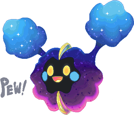 Why Aren't U In The Bag I Wanted To Make A Nebby Pixel - Nebby Cosmog (500x400)