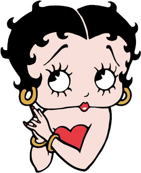 Betty Boop Clip Art Vector - Old Cartoon Characters Girls (471x575)