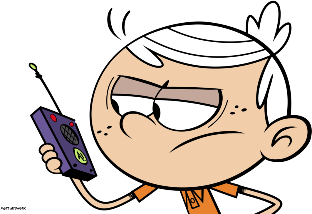 Lincoln With Walkie-talkies By Mandash1996 - The Loud House (1078x741)