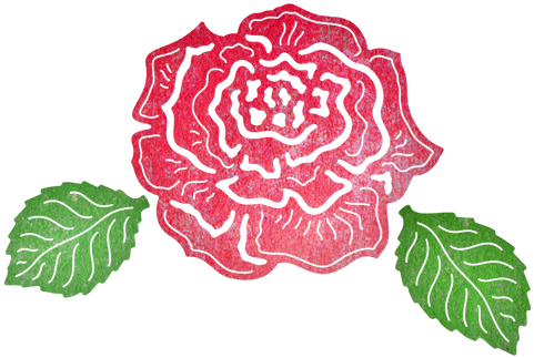 Cheery Lynn Designs Rose And Leaves 3 Piece Die Set - Garden Roses (500x500)