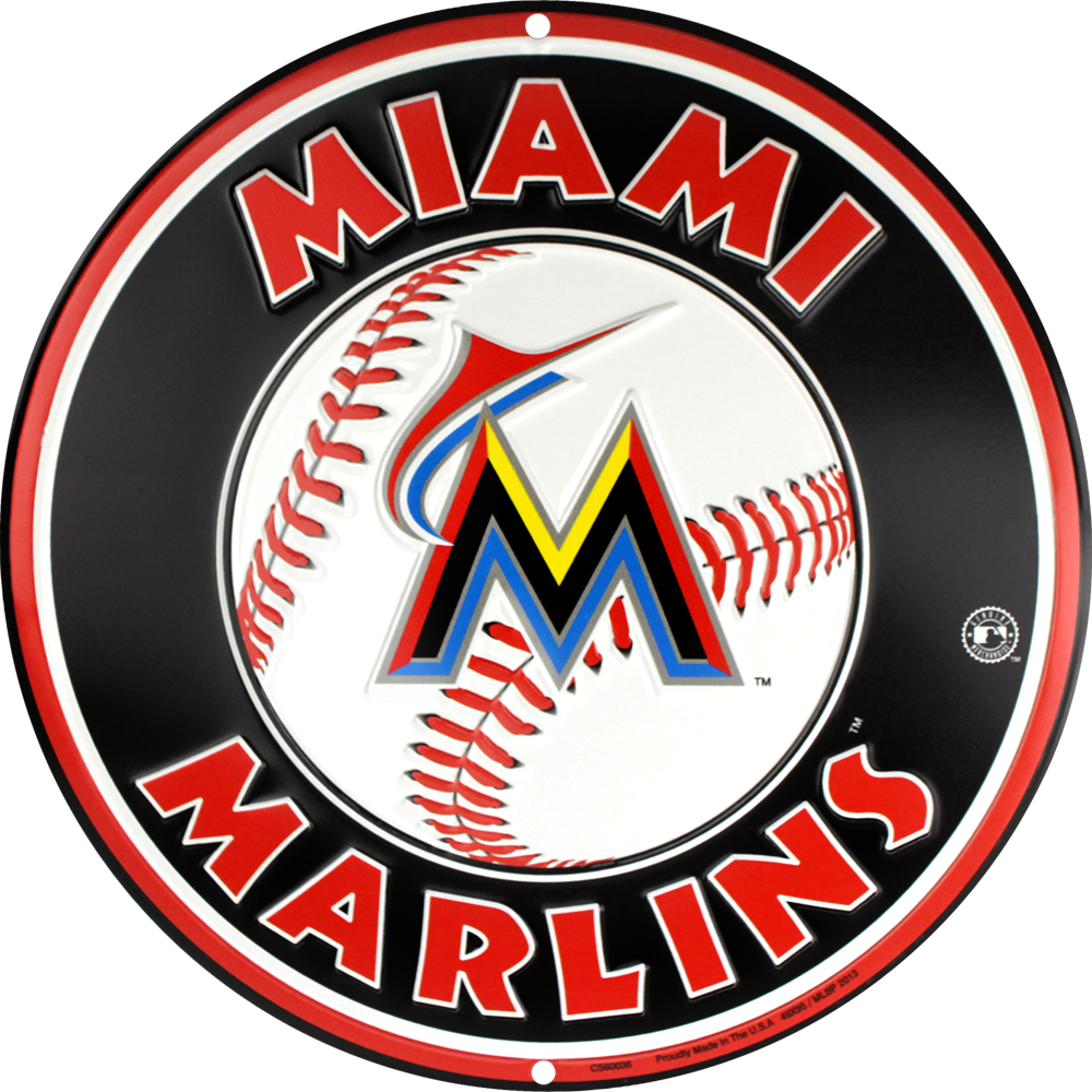 Miami Marlins Circle Sign - Miami Marlins Circle Logo (1000x1000)
