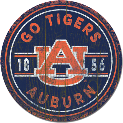 Circle Wall Mount - Auburn Tigers (471x425)