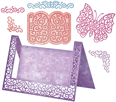 Cheery Lynn Designs A2 Fancy Step Card Kit 8 Piece - Art Paper (500x500)