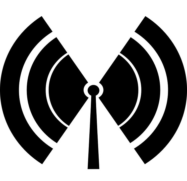 Wave Clipart Wifi - Radio Waves Transparent Background (2400x2400)