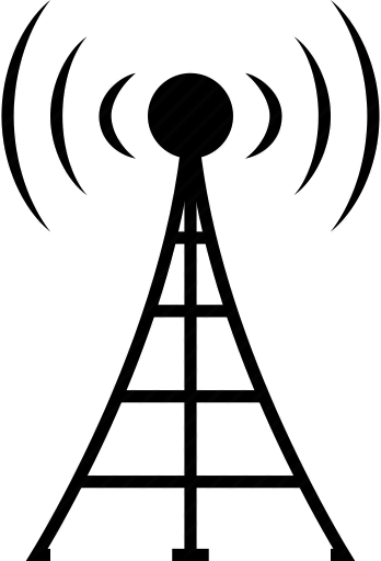 Ustreemer Radio - Cell Tower Clip Art Gif (348x512)