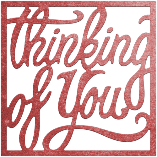 Cheery Lynn Designs - Cheery Lynn Designs B768 Thinking Of You Sentiment (500x500)