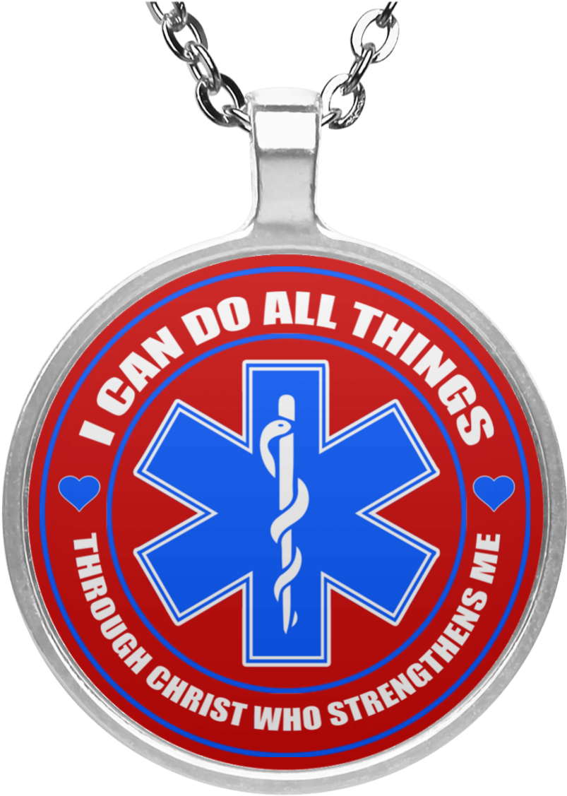 Ems Para Emt Christ Circle Necklace - If It's Wet And Sticky And Not Yours (1155x1155)
