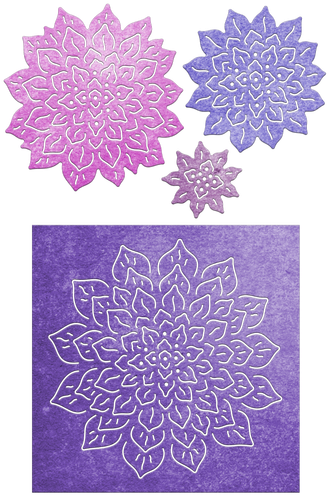 Cheery Lynn Designs 3d Dahlia Flower 4 Piece Die Set - Cheery Lynn Designs B774 3d Dahlia Flower Die Set (500x500)