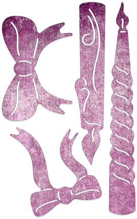 Cheery Lynn Designs Candles 4 Piece Die Set Cut Out - Rein (500x500)